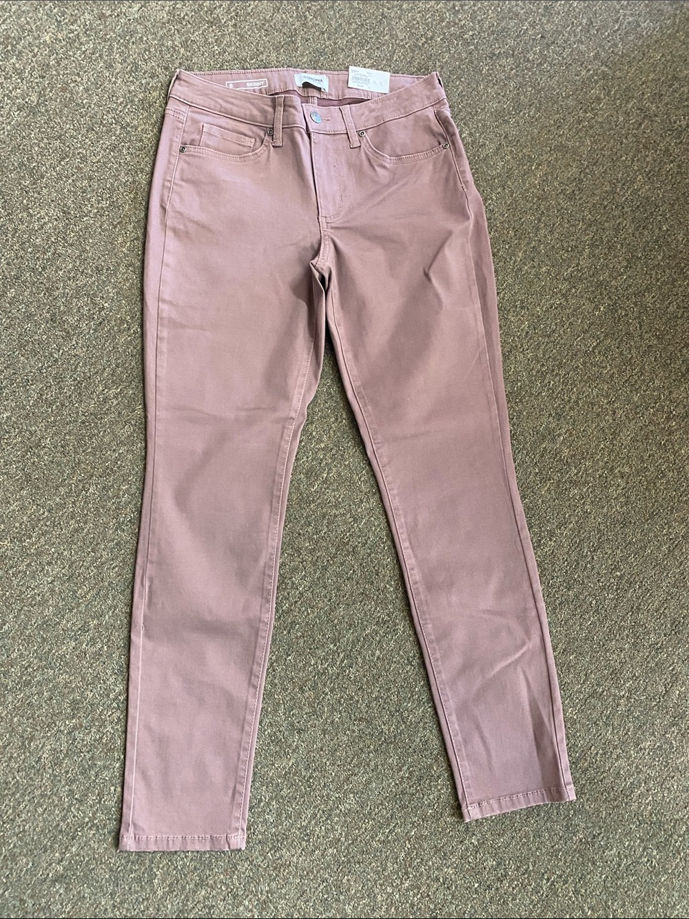 Sonoma Slim Skinny Jeans in Dusty Rose Pink